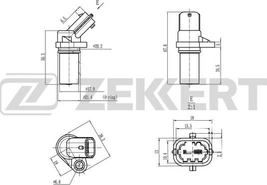 Zekkert SE-4058 - Impulsu devējs, Kloķvārpsta www.autospares.lv