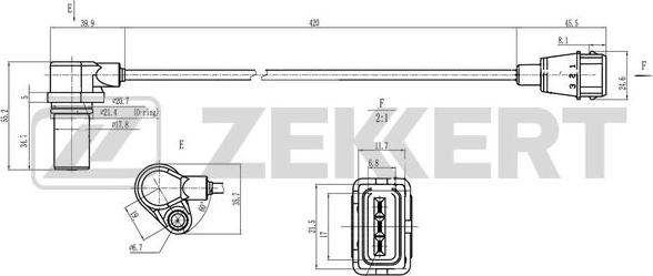 Zekkert SE-4069 - Impulsu devējs, Kloķvārpsta www.autospares.lv