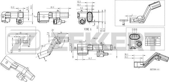 Zekkert SE-4007 - Sensor, crankshaft pulse www.autospares.lv