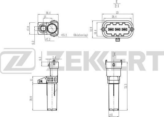 Zekkert SE-4089 - Impulsu devējs, Kloķvārpsta www.autospares.lv