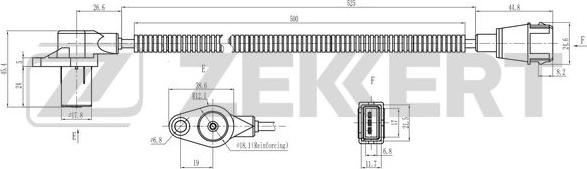 Zekkert SE-4104 - Impulsu devējs, Kloķvārpsta www.autospares.lv