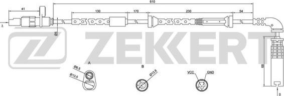 Zekkert SE-6066 - Devējs, Riteņu griešanās ātrums www.autospares.lv