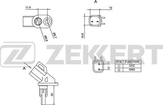 Zekkert SE-6060 - Devējs, Riteņu griešanās ātrums www.autospares.lv