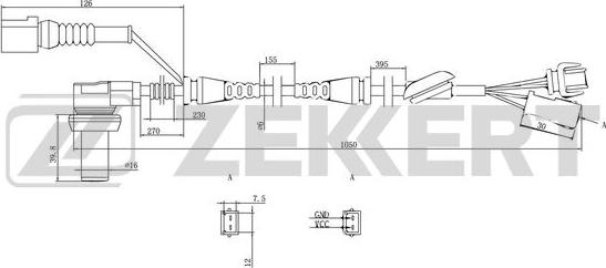 Zekkert SE-6002 - Devējs, Riteņu griešanās ātrums autospares.lv