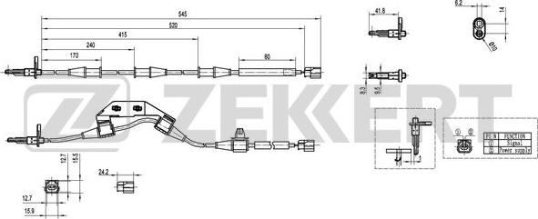 Zekkert SE-6152 - Devējs, Riteņu griešanās ātrums www.autospares.lv