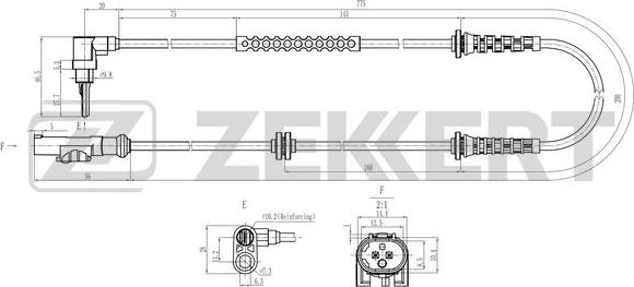 Zekkert SE-6189 - Devējs, Riteņu griešanās ātrums www.autospares.lv