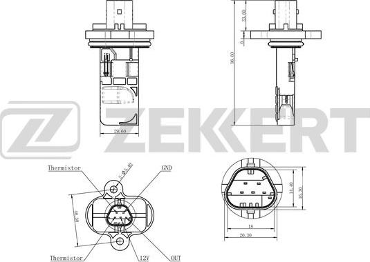 Zekkert SE-1008 - Gaisa masas mērītājs www.autospares.lv