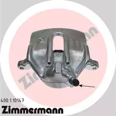 Zimmermann 400.1.10147 - Brake Caliper www.autospares.lv