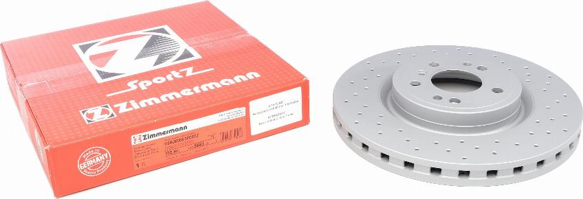 Zimmermann 400.3683.52 - Bremžu diski www.autospares.lv