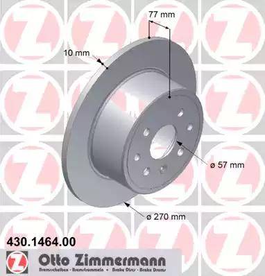 Zimmermann 430.1464.00 - Bremžu diski www.autospares.lv