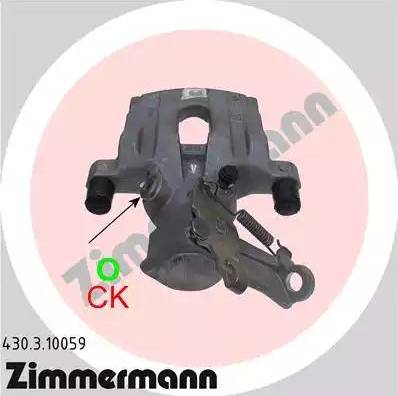 Zimmermann 430.3.10059 - Bremžu suports www.autospares.lv