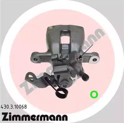 Zimmermann 430.3.10068 - Bremžu suports www.autospares.lv