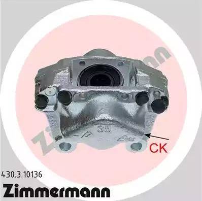 Zimmermann 430.3.10136 - Bremžu suports www.autospares.lv