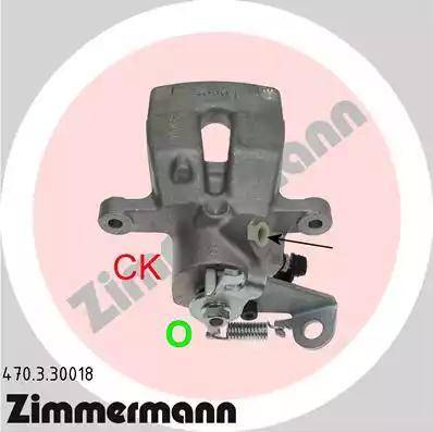 Zimmermann 470.3.30018 - Brake Caliper www.autospares.lv