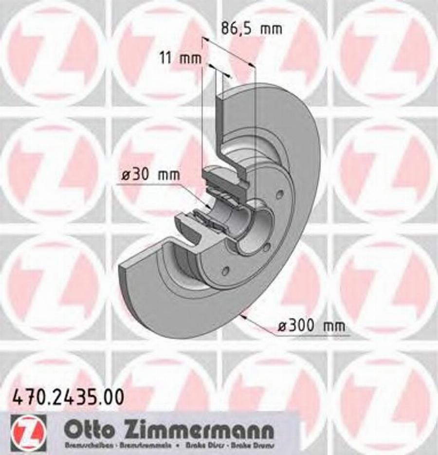 Zimmermann 470243500 - Bremžu diski www.autospares.lv