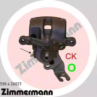 Zimmermann 590.4.50027 - Bremžu suports www.autospares.lv