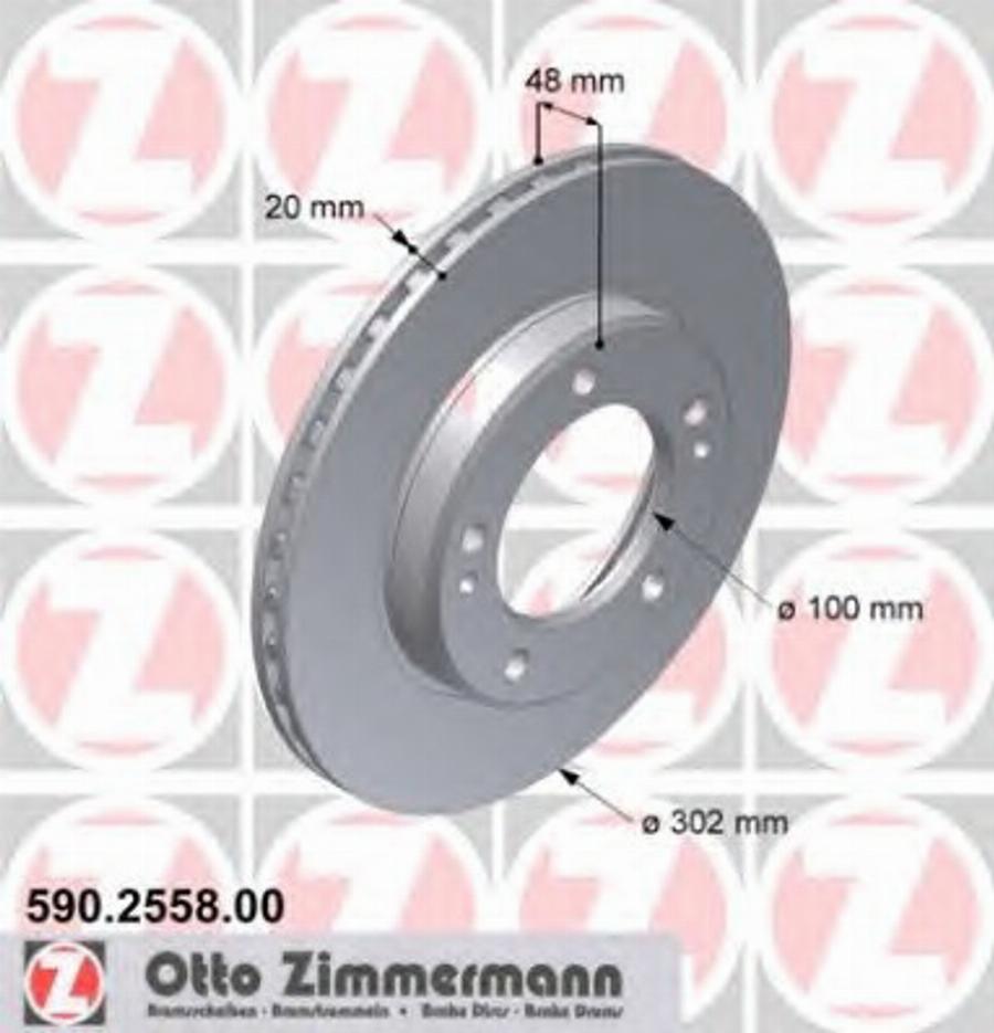 Zimmermann 590255800 - Bremžu diski www.autospares.lv