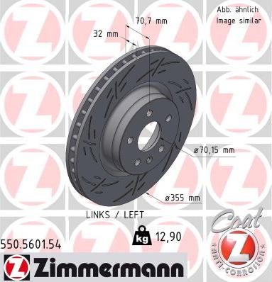 Zimmermann 550.5601.54 - Bremžu diski www.autospares.lv