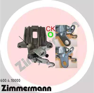 Zimmermann 600.4.10000 - Тормозной суппорт www.autospares.lv