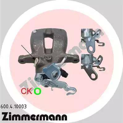 Zimmermann 600.4.10003 - Тормозной суппорт www.autospares.lv