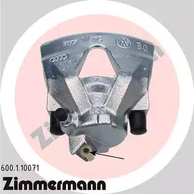 Zimmermann 600.1.10071 - Brake Caliper www.autospares.lv