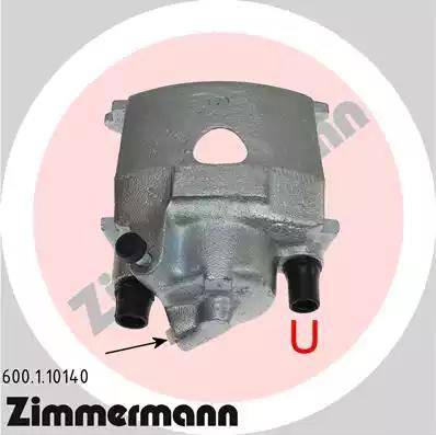 Zimmermann 600.1.10140 - Bremžu suports www.autospares.lv