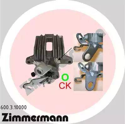 Zimmermann 600.3.10000 - Тормозной суппорт www.autospares.lv