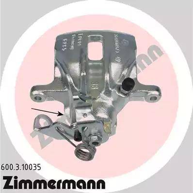 Zimmermann 600.3.10035 - Brake Caliper www.autospares.lv