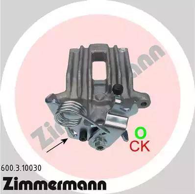 Zimmermann 600.3.10030 - Bremžu suports www.autospares.lv