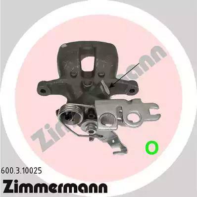 Zimmermann 600.3.10025 - Тормозной суппорт www.autospares.lv