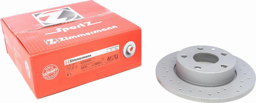 Zimmermann 600.3222.52 - Тормозной диск www.autospares.lv