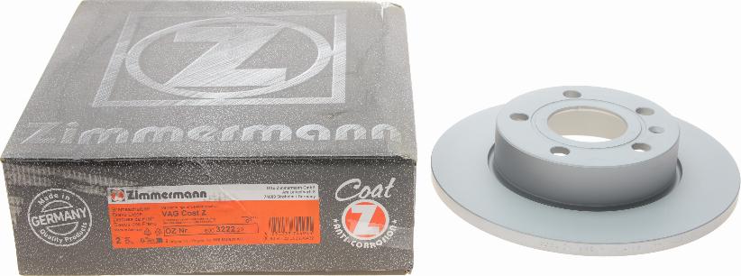 Zimmermann 600.3222.20 - Тормозной диск www.autospares.lv