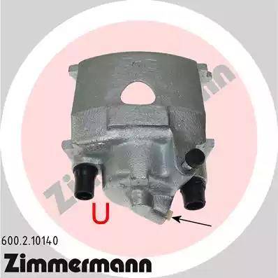 Zimmermann 600.2.10140 - Bremžu suports www.autospares.lv