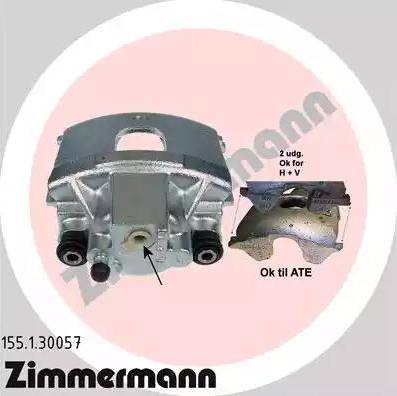 Zimmermann 155.1.30057 - Bremžu suports autospares.lv