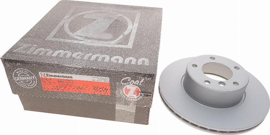 Zimmermann 150.1284.20 - Тормозной диск www.autospares.lv