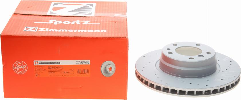 Zimmermann 150.1279.52 - Bremžu diski www.autospares.lv