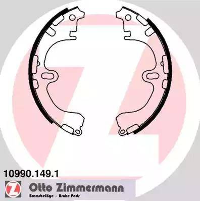 Zimmermann 10990.149.1 - Brake Shoe Set www.autospares.lv