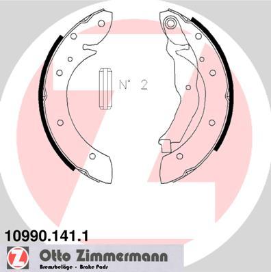 Zimmermann 10990.141.1 - Brake Shoe Set www.autospares.lv