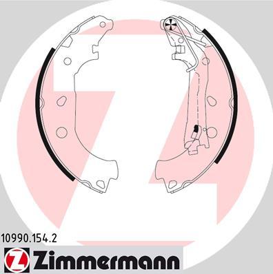 Zimmermann 10990.154.2 - Brake Shoe Set www.autospares.lv