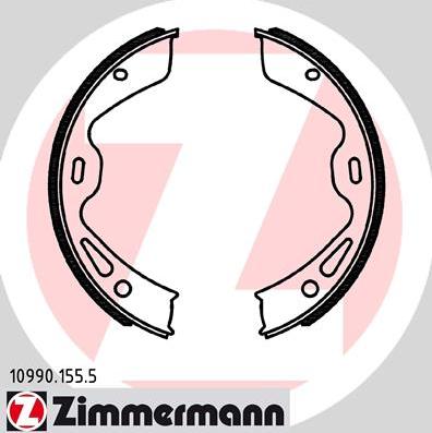 Zimmermann 10990.155.5 - Brake Shoe Set, parking brake www.autospares.lv