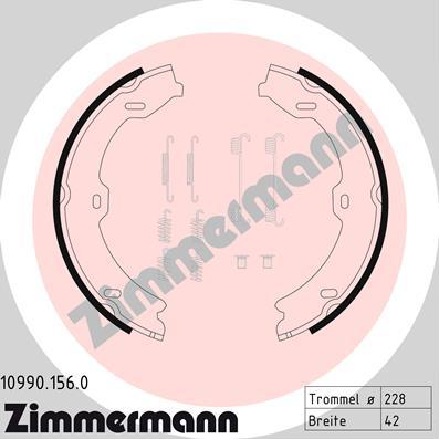 Zimmermann 10990.156.0 - Bremžu loku kompl., Stāvbremze www.autospares.lv