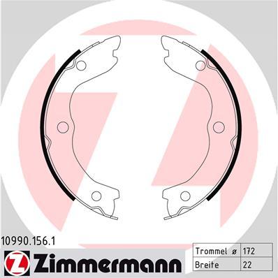 Zimmermann 10990.156.1 - Bremžu loku kompl., Stāvbremze www.autospares.lv