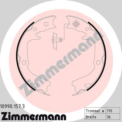 Zimmermann 10990.157.3 - Bremžu loku kompl., Stāvbremze www.autospares.lv