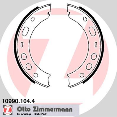 Zimmermann 10990.104.4 - Brake Shoe Set, parking brake www.autospares.lv