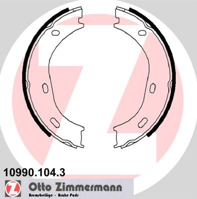 Zimmermann 10990.104.3 - Bremžu loku kompl., Stāvbremze www.autospares.lv