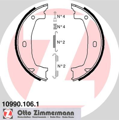 Zimmermann 10990.106.1 - Bremžu loku kompl., Stāvbremze autospares.lv