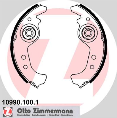 Zimmermann 10990.100.1 - Bremžu loku komplekts www.autospares.lv