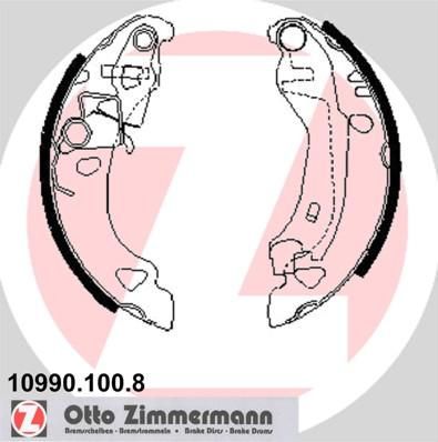 Zimmermann 10990.100.8 - Bremžu loku komplekts www.autospares.lv