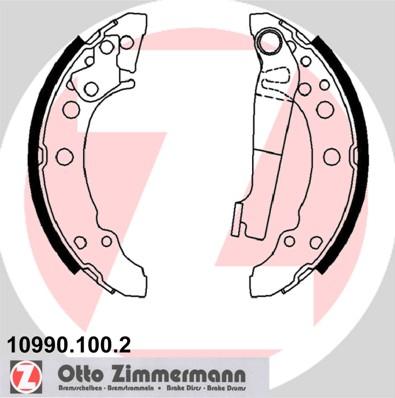 Zimmermann 10990.100.2 - Bremžu loku komplekts www.autospares.lv
