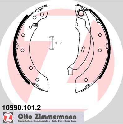 Zimmermann 10990.101.2 - Brake Shoe Set www.autospares.lv